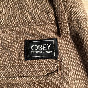 Obey propaganda pants! Super cool texture color